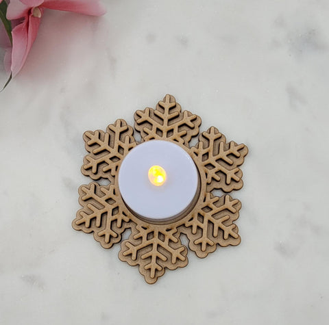 DIY Paint Your Own Christmas Snowflake Light holder DIY Paint Kit  Halloween Craft Paint Your Own Standing Blank Personalize Your Own