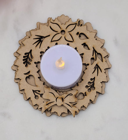 DIY Paint Your Own Christmas wreath Light holder DIY Paint Kit  Halloween Craft Paint Your Own Standing Blank Personalize Your Own