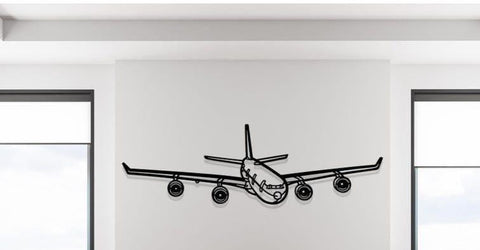 Aviation Wall Decor: Airbus A340 600 Airplane & Helicopter Plaque for office Bedroom decor Aviation gift, Pilot Gift wood or acrylic