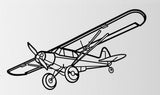 Aviation Wall Decor Super Cub Airplane & Helicopter Plaque for office Bedroom decor Aviation gift, Pilot Gift wood or acrylic