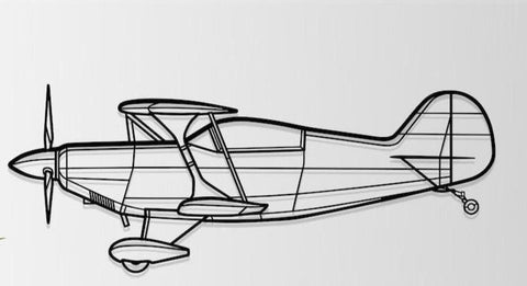 Aviation Wall Decor: Aviat Pitts S 2B plane Airplane & Helicopter Plaque for office Bedroom decor Aviation gift, Pilot Gift wood or acrylic