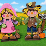 DIY Paint Your Own Scarecrow DIY Paint Kit  Christmas Craft | Paint Your Own Standing Scarecrows Blank Personalize Your Own