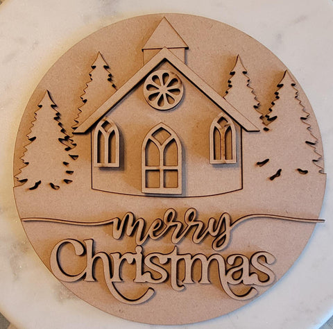 DIY Paint Your Own Merry Christmas Welcome Wooden Door Sign Kit  Make Your Own Front Door Sign Wood Blank for Custom Home Decor
