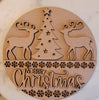 DIY Paint Your Own Merry Christmas Welcome Wooden Door Sign Kit  Make Your Own Front Door Sign Wood Blank for Custom Home Decor