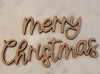 DIY Paint Your Own Merry Christmas Text Wood Cutout-Merry Christmas Sign-Holiday Signs-Various Sizes-DIY Word Signs-Unfinished Wood