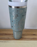 Original Stanley Turtles, under the Sea, ocean theme Engraved tumbler 40oz Double Wall Insulated Tumbler with Handles