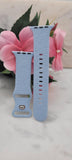 Engraved Sharks Sea theme, Ocean Design for Apple Watch Silicone Sports Band/Strap  38mm/40mm/41mm/42mm/44mm/45mm/46mm/49mm Boho
