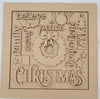 DIY Paint Your Own Christmas word collage Door Hanger Wooden Door Sign Kit  Make Your Own Front Door Sign Wood Blank for Custom Home Decor