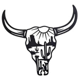 Desert Cow skull Sign  Personalized Garden Escape Door or Wall Plaque Mothers Day Gift Acrylic or Wood Custom sign