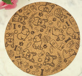Cork French Bulldog, Dog lover Laser Engraved Cork Trivet: Kitchen Decor Pot Holder Gift, Personalized Housewarming Wedding Hot Pad
