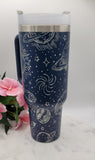 Outerspace, planets, celestial,  spaceman,  40oz Double Wall Insulated Tumbler with Handles Gift
