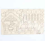 DIY Paint Your Own Nativity Scene Wooden Door Sign Kit  Make Your Own Front Door Sign Wood Blank for Custom Home Decor