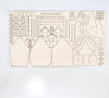 DIY Paint Your Own Gingerbread House Wooden Door Sign Kit  Make Your Own Front Door Sign Wood Blank for Custom Home Decor