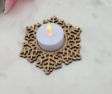 DIY Paint Your Own Christmas Snowflake Light holder DIY Paint Kit  Halloween Craft Paint Your Own Standing Blank Personalize Your Own