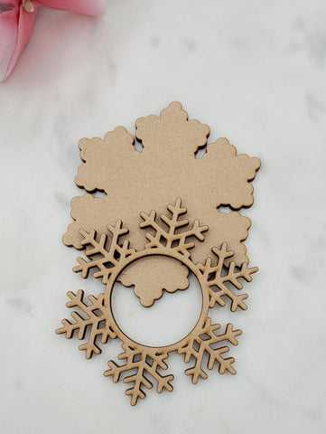 DIY Paint Your Own Christmas Snowflake Light holder DIY Paint Kit  Halloween Craft Paint Your Own Standing Blank Personalize Your Own