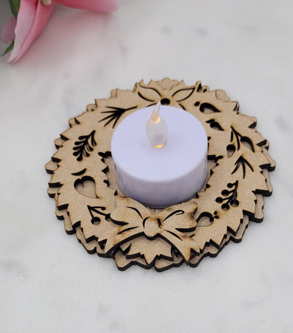 DIY Paint Your Own Christmas wreath Light holder DIY Paint Kit  Halloween Craft Paint Your Own Standing Blank Personalize Your Own