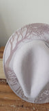 Cheetah Burned Hat, African Safari Burned Animal Cowboy Hat: Engraved Sued/Felt Boho Fedora, Felt Wide brim hat
