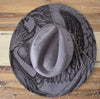 Angel Burned Hat, celestial angel, Cowboy desert Burned Cowboy Hat:Engraved Suede/Felt Boho Fedora, Felt Wide brim hat Western Hat Festivals