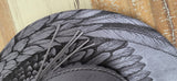 Angel Burned Hat, celestial angel, Cowboy desert Burned Cowboy Hat:Engraved Suede/Felt Boho Fedora, Felt Wide brim hat Western Hat Festivals