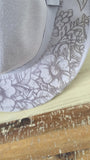 Floral Burned Hat,Butterfly Floral Burned Wildflower Cowboy Hat: Engraved Suede/Felt Boho Fedora, Felt Wide brim hat