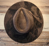 Cowgirl American Horse Burned Hat, cowgirl Burned cowgirl Cowboy Hat: Engraved Suede/Felt Boho Fedora, Felt Wide brim hat Western Hat