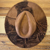 Motorbike Cowgirl Burned Hat, Biker Woman cowgirl Cowboy Hat: Engraved Suede/Felt Boho Fedora, Felt Wide brim hat Western Hat Festivals