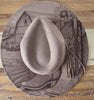 Cowgirl Boots and Barn, Meadow Cowgirl Burned Hat, Floral Burned cowgirl Cowboy Hat: Engraved Suede Boho Fedora, Wide brim hat Western Hat