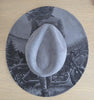 Motorbike Cowgirl Burned Hat, Biker Woman cowgirl Cowboy Hat: Engraved Suede/Felt Boho Fedora, Felt Wide brim hat Western Hat Festivals