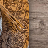 Wings and roses, memorial  Burned Hat, Skull and roses, Cowboy desert Burned Cowboy Hat: Feathers Engraved Suede Boho Fedora, Wide brim hat