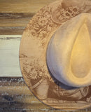 Labrador, dog lover Burned cowgirl Cowboy Hat: Engraved Suede/Felt Boho Fedora, Felt Wide brim hat Western Hat Festivals