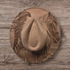 Cowgirl and Horse Burned Hat, Floral Burned cowgirl Cowboy Hat: Engraved Suede/Felt Boho Fedora, Felt Wide brim hat Western Hat Festivals